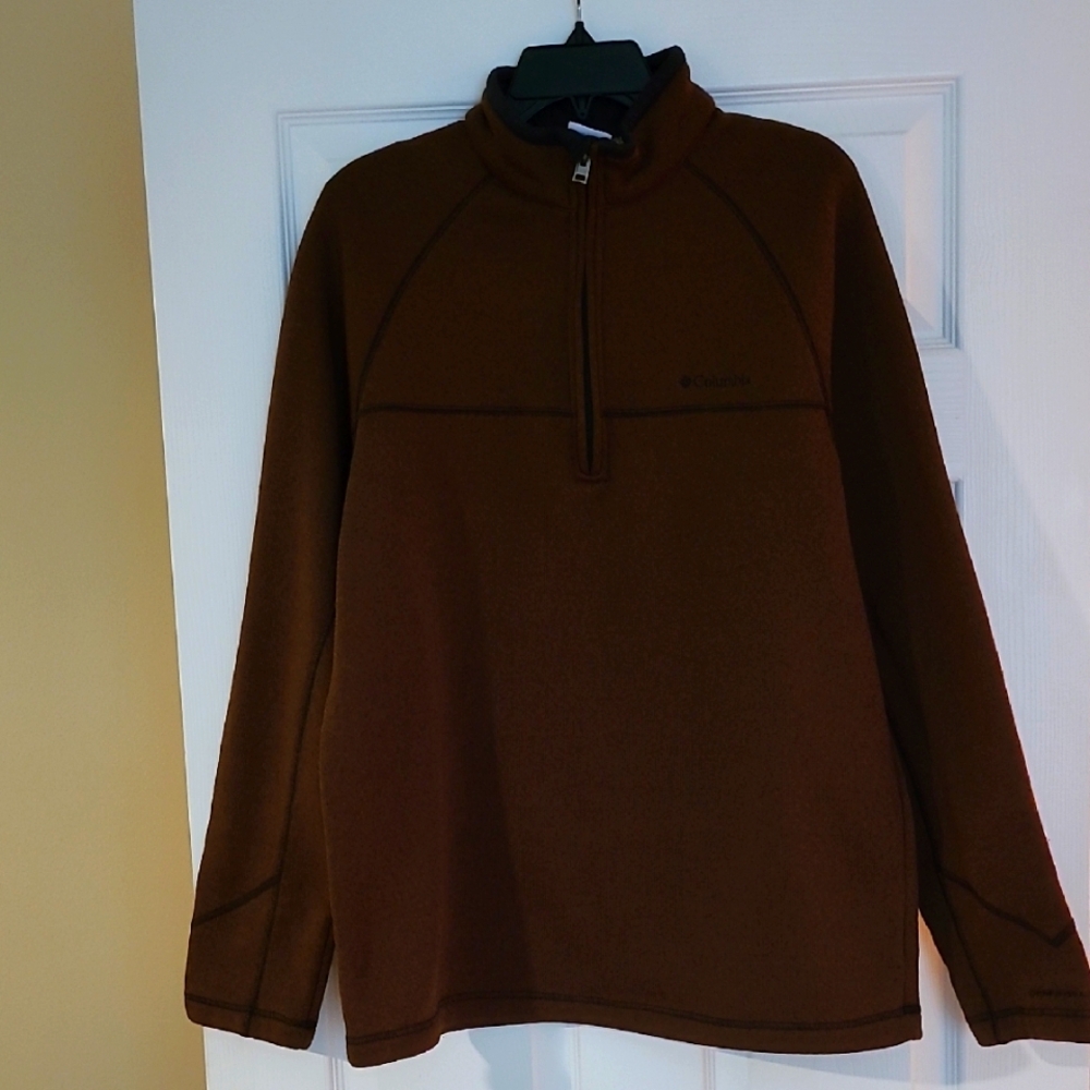 Columbia Brown Quarter-Zip Fleece
